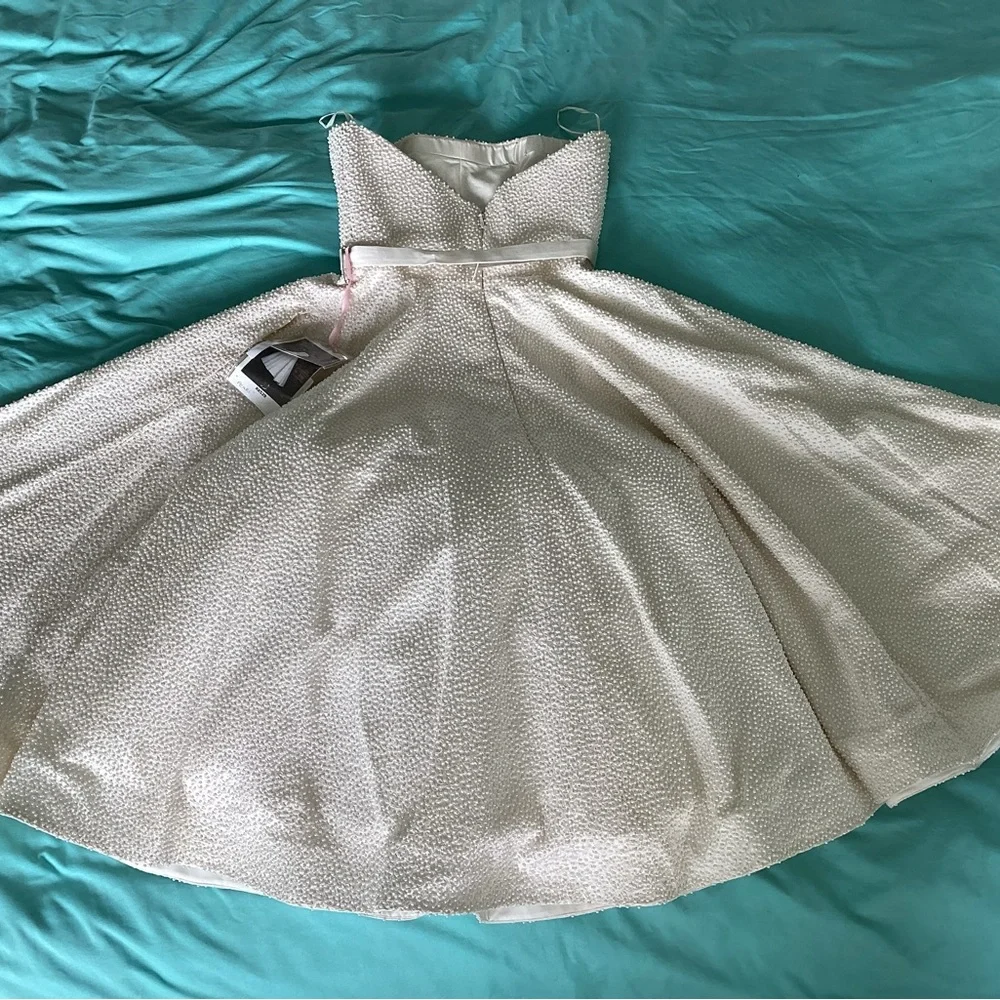 Romona Keveza Tea/Waltz Length Reception Dress - Picture 14 of 15